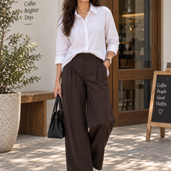 Indibelle Women’s Urban Chic Shirt & Trouser Co-Ord Set
