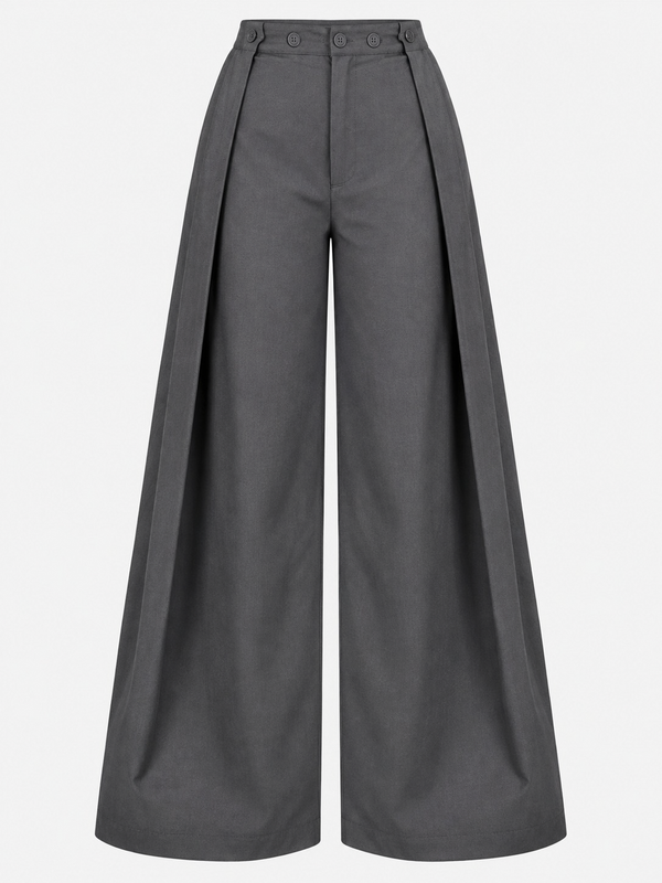 Indibelle Overlap Wide--Leg Trousers