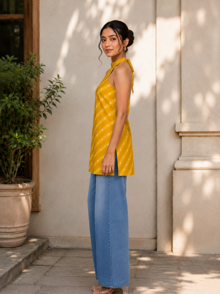Indibelle Chatpati Silk Short Kurti