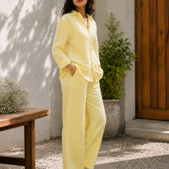 Indibelle Premium Double Gauze Cotton Relaxed-Fit Co-ord Set