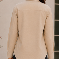 Indibelle Premium Linen Blend Coffee Brown Shirt