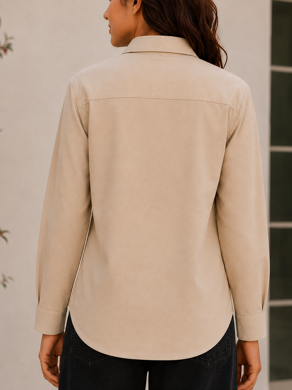 Indibelle Premium Linen Blend Coffee Brown Shirt