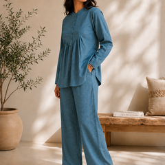 Indibelle Linen-Touch Relaxed Fit Co-ord Set