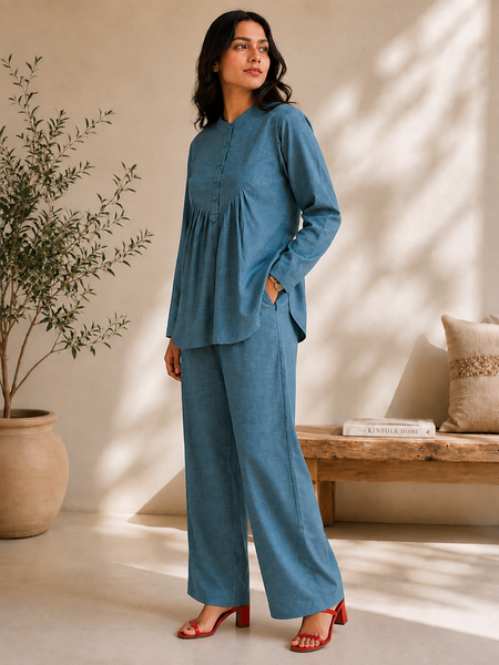 Indibelle Linen-Touch Relaxed Fit Co-ord Set
